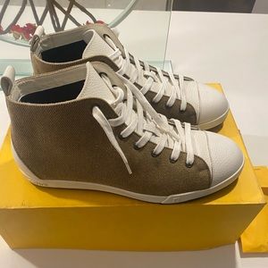 100% Authentic Fendi Beige/ Wheat sneakers Size 7